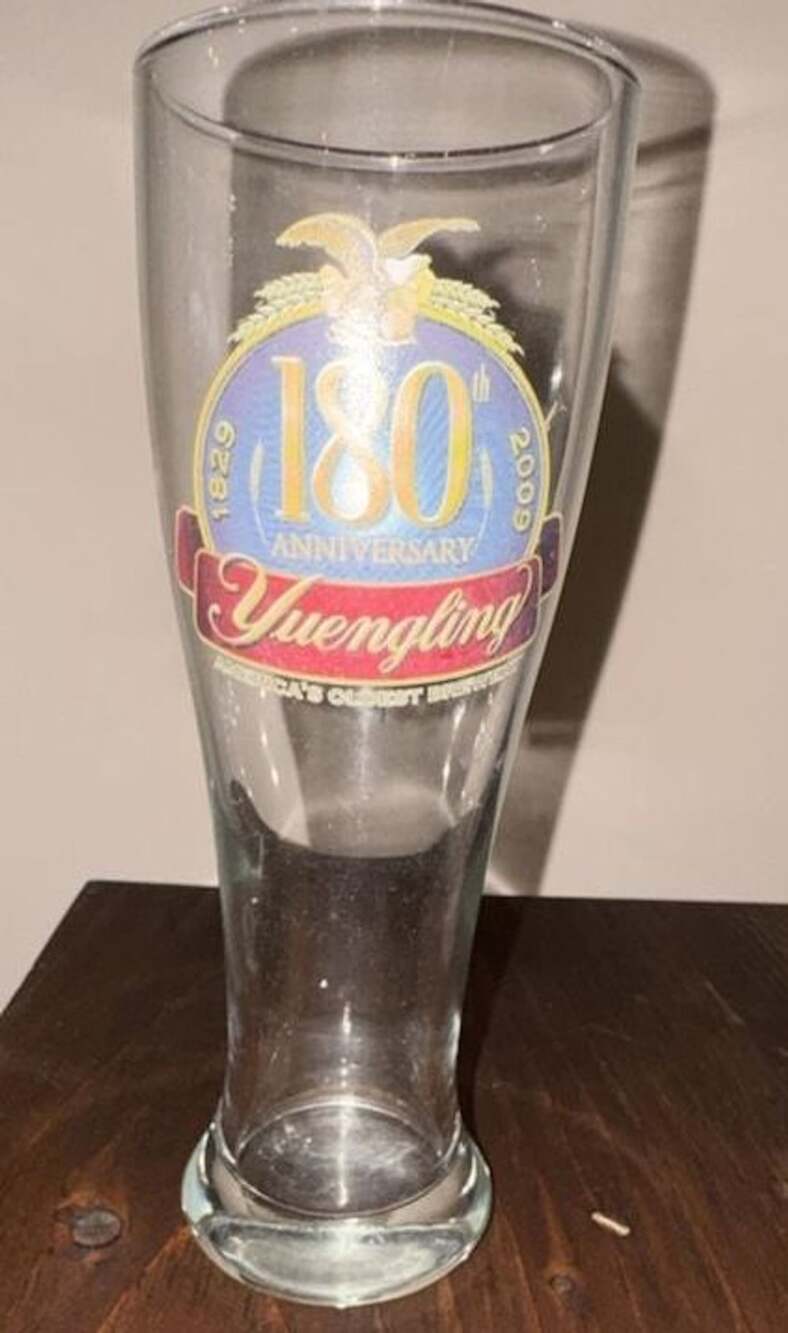 Yuengling 180th Anniversary 1829-2009 Weizen Beer Glass